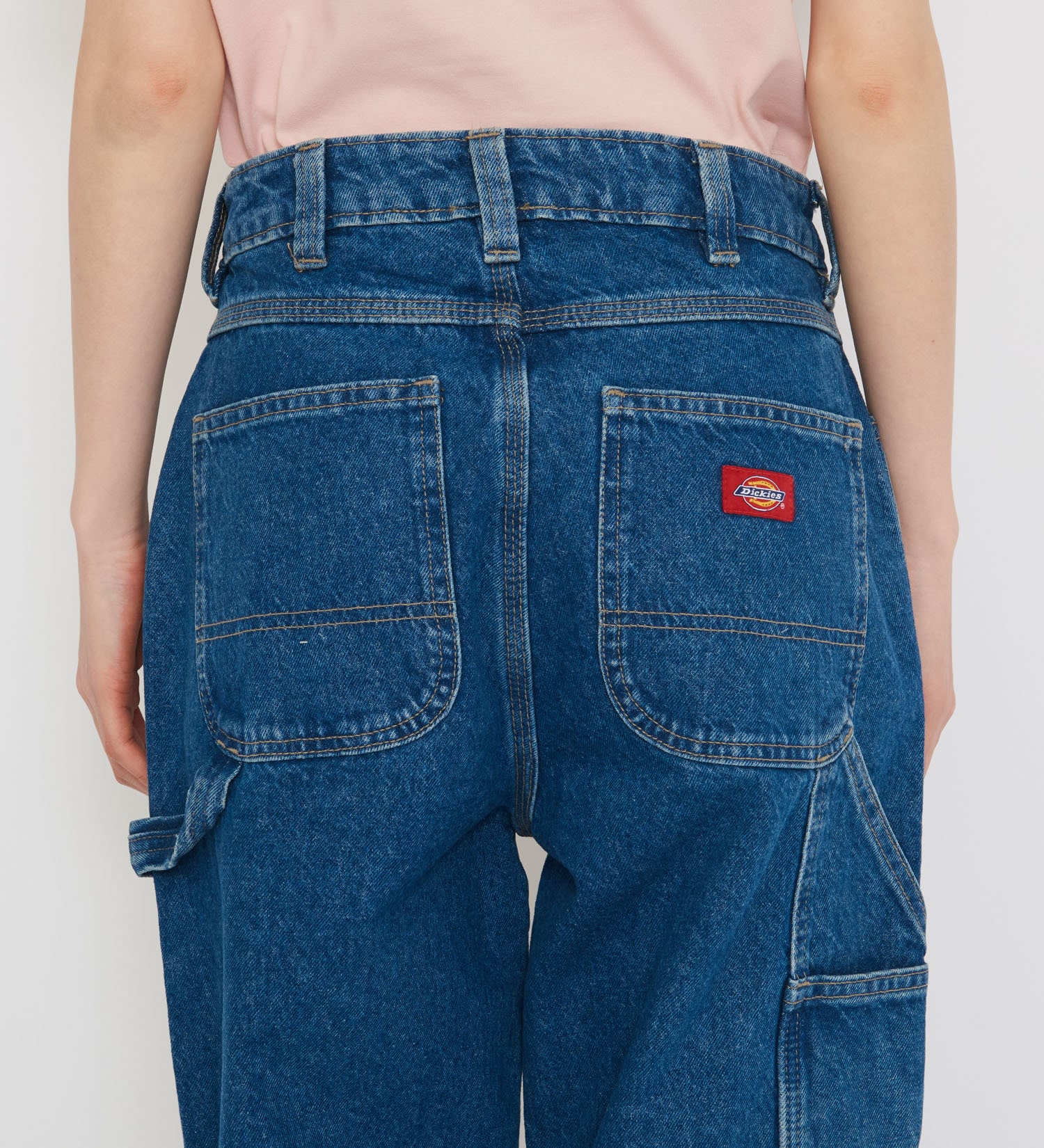 Dickies(ディッキーズ)の1993 ハイウエスト テーパードカーペンターデニムパンツ|パンツ/デニムパンツ/レディース|中色ブルー