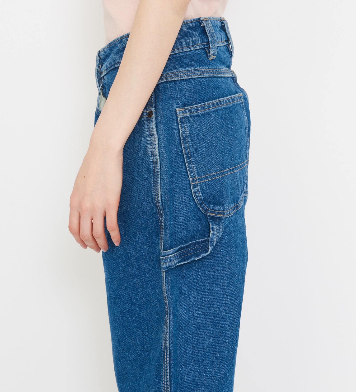 Dickies(ディッキーズ)の1993 ハイウエスト テーパードカーペンターデニムパンツ|パンツ/デニムパンツ/レディース|中色ブルー