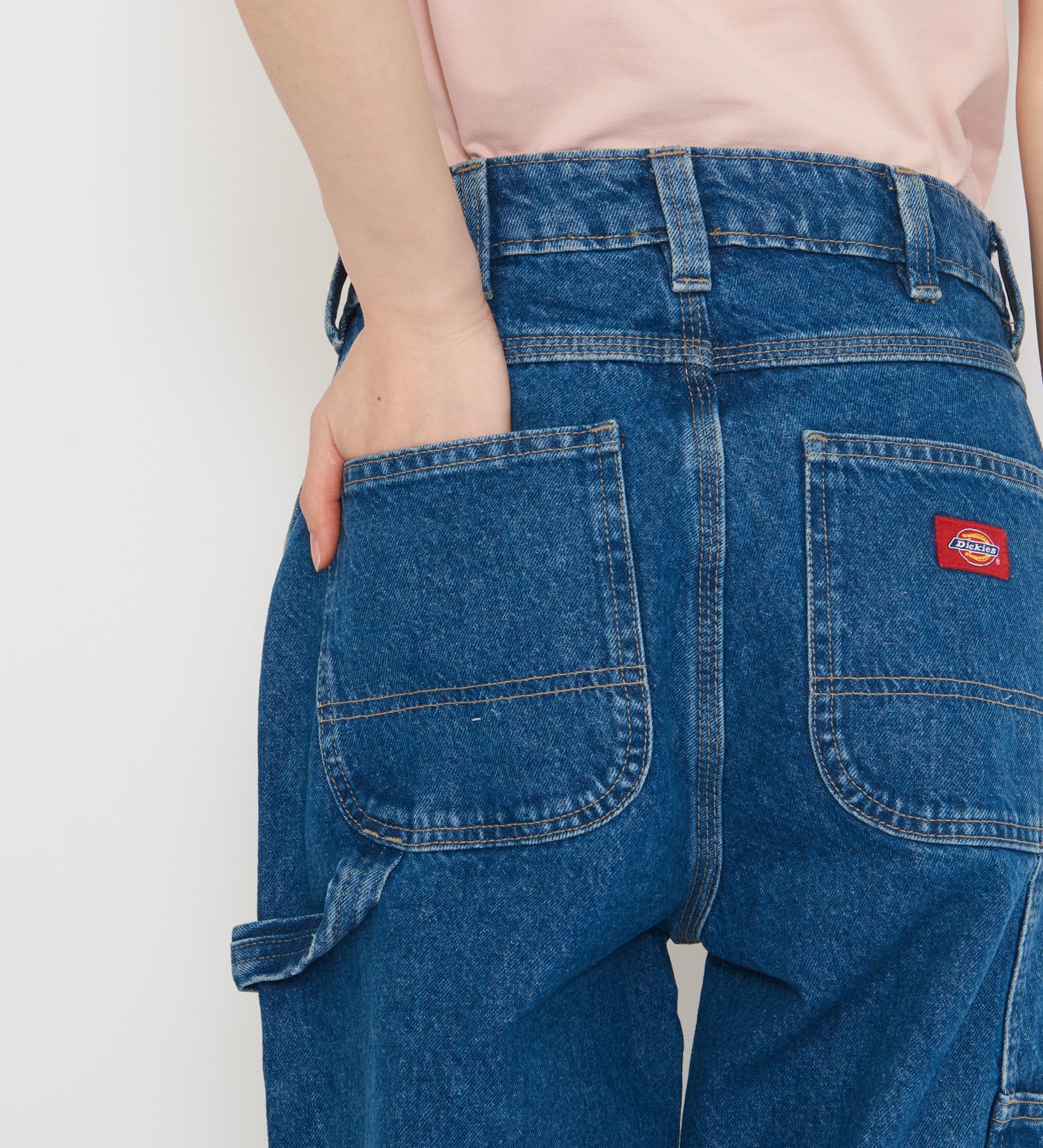 Dickies(ディッキーズ)の1993 ハイウエスト テーパードカーペンターデニムパンツ|パンツ/デニムパンツ/レディース|中色ブルー