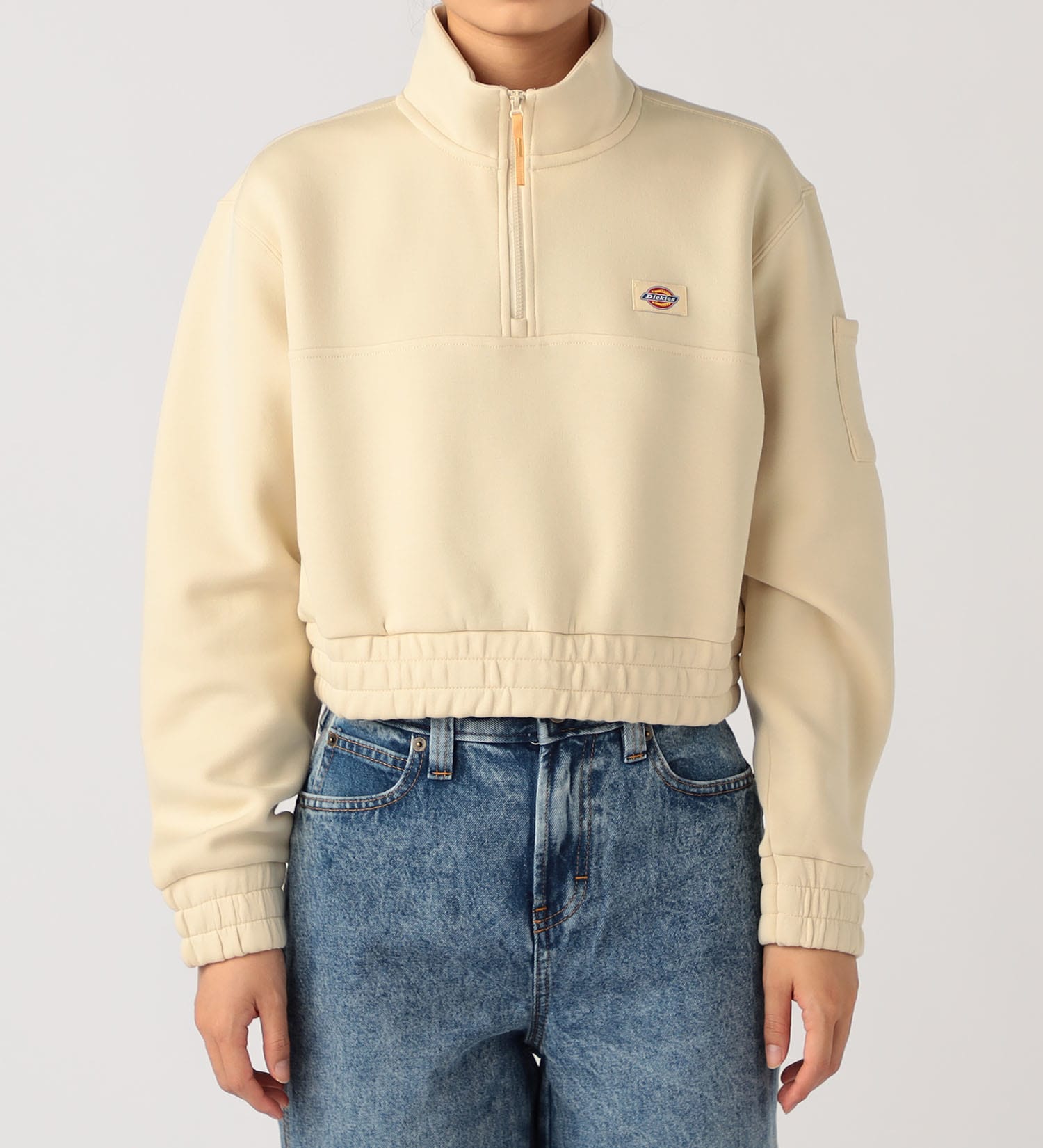 Dickies(ディッキーズ)のハーフジップスウェット|トップス/スウェット/レディース|アイボリー