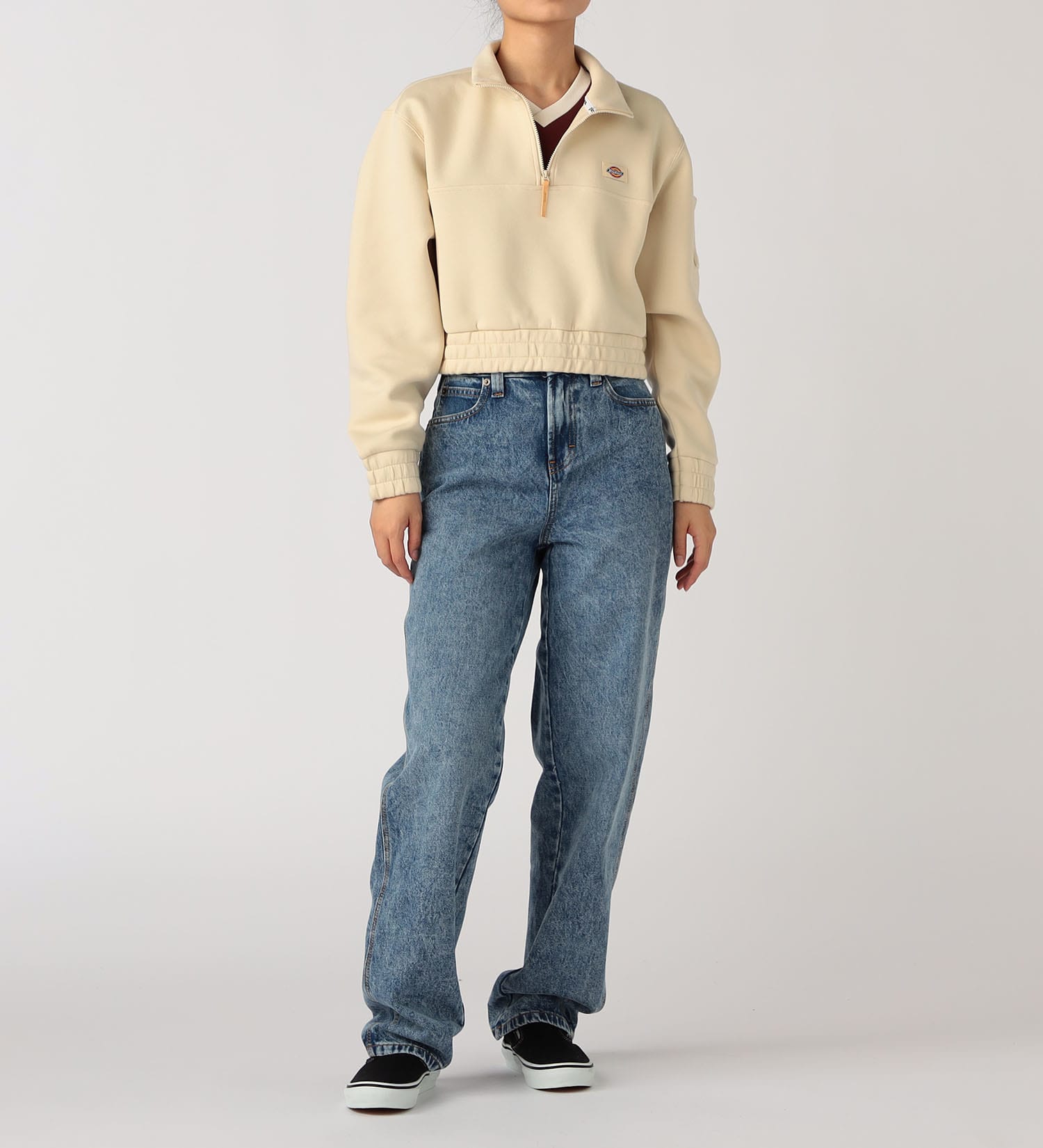 Dickies(ディッキーズ)のハーフジップスウェット|トップス/スウェット/レディース|アイボリー