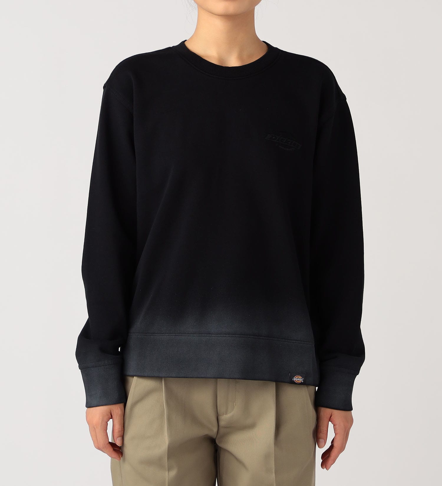 Dickies(ディッキーズ)のグラデーションクルースウェット|トップス/スウェット/レディース|ブラック