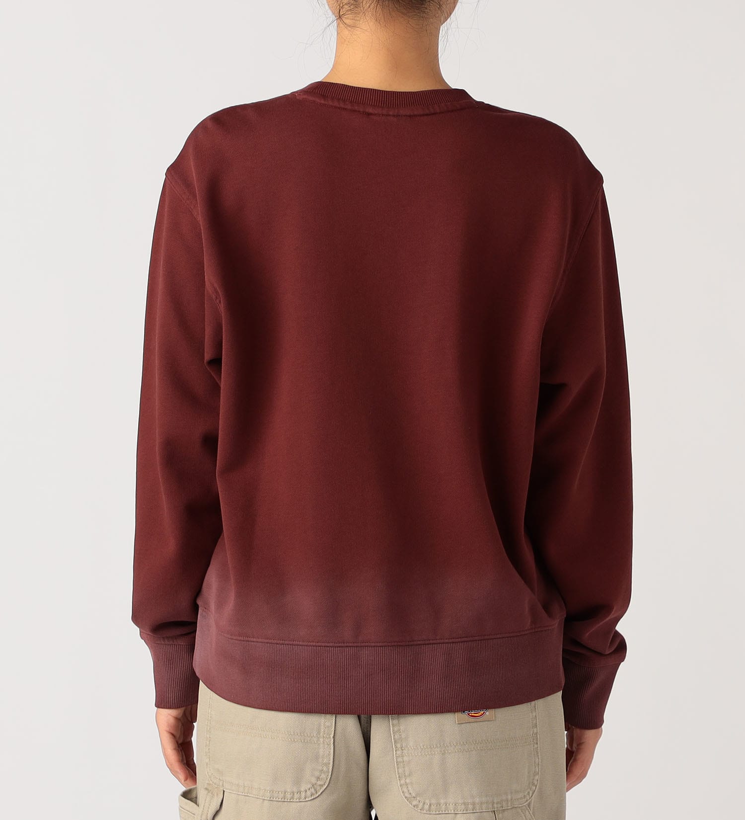 Dickies(ディッキーズ)のグラデーションクルースウェット|トップス/スウェット/レディース|ワインレッド