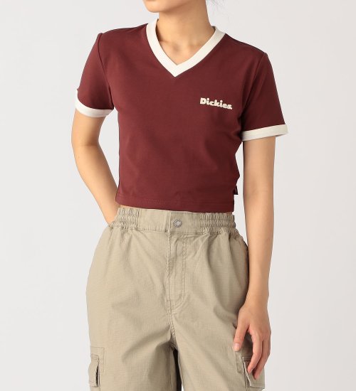 Dickies(ディッキーズ)のエラスティック ジャージー リンガー ショートスリーブティー|トップス/Tシャツ/カットソー/レディース|レンガ