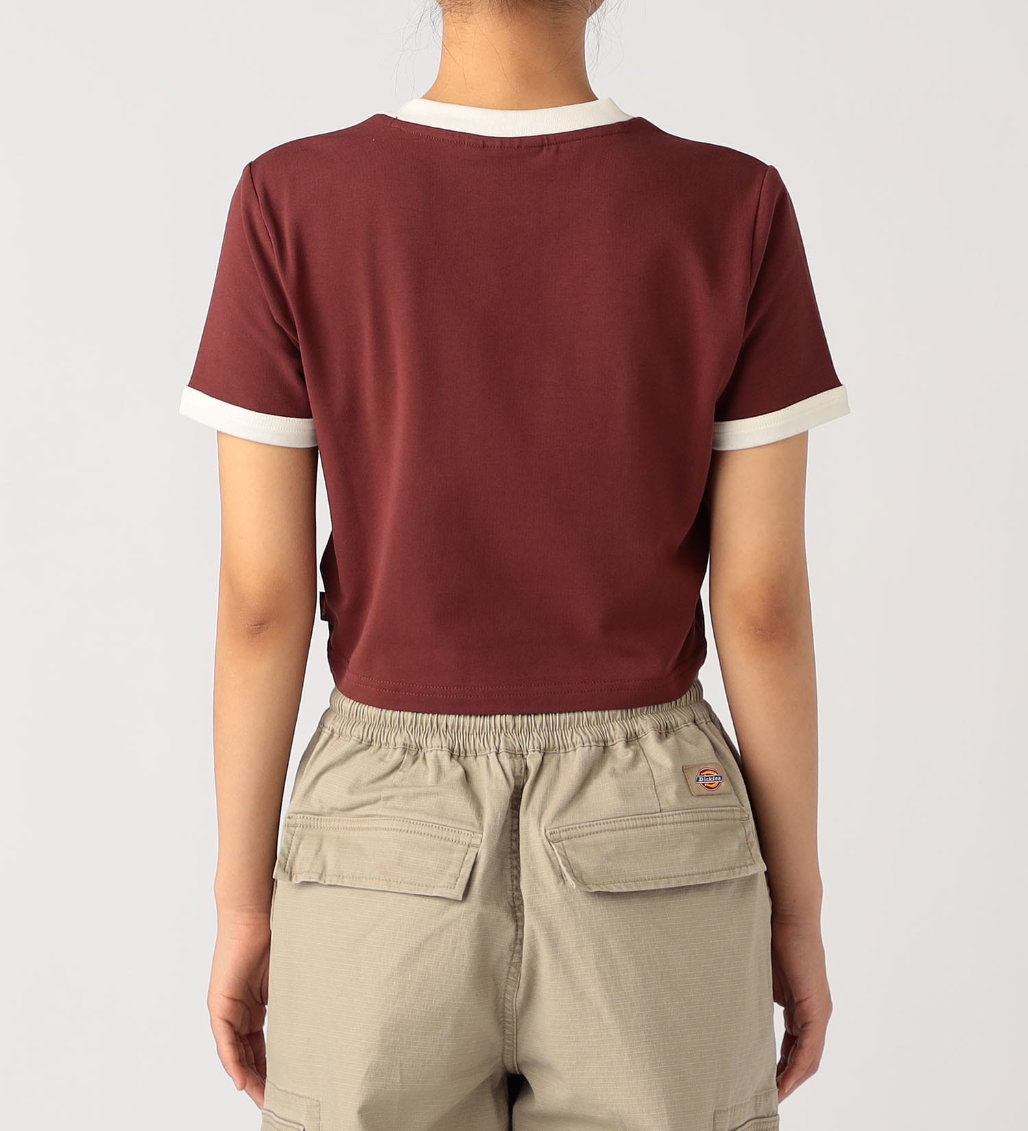 Dickies(ディッキーズ)のエラスティック ジャージー リンガー ショートスリーブティー|トップス/Tシャツ/カットソー/レディース|レンガ