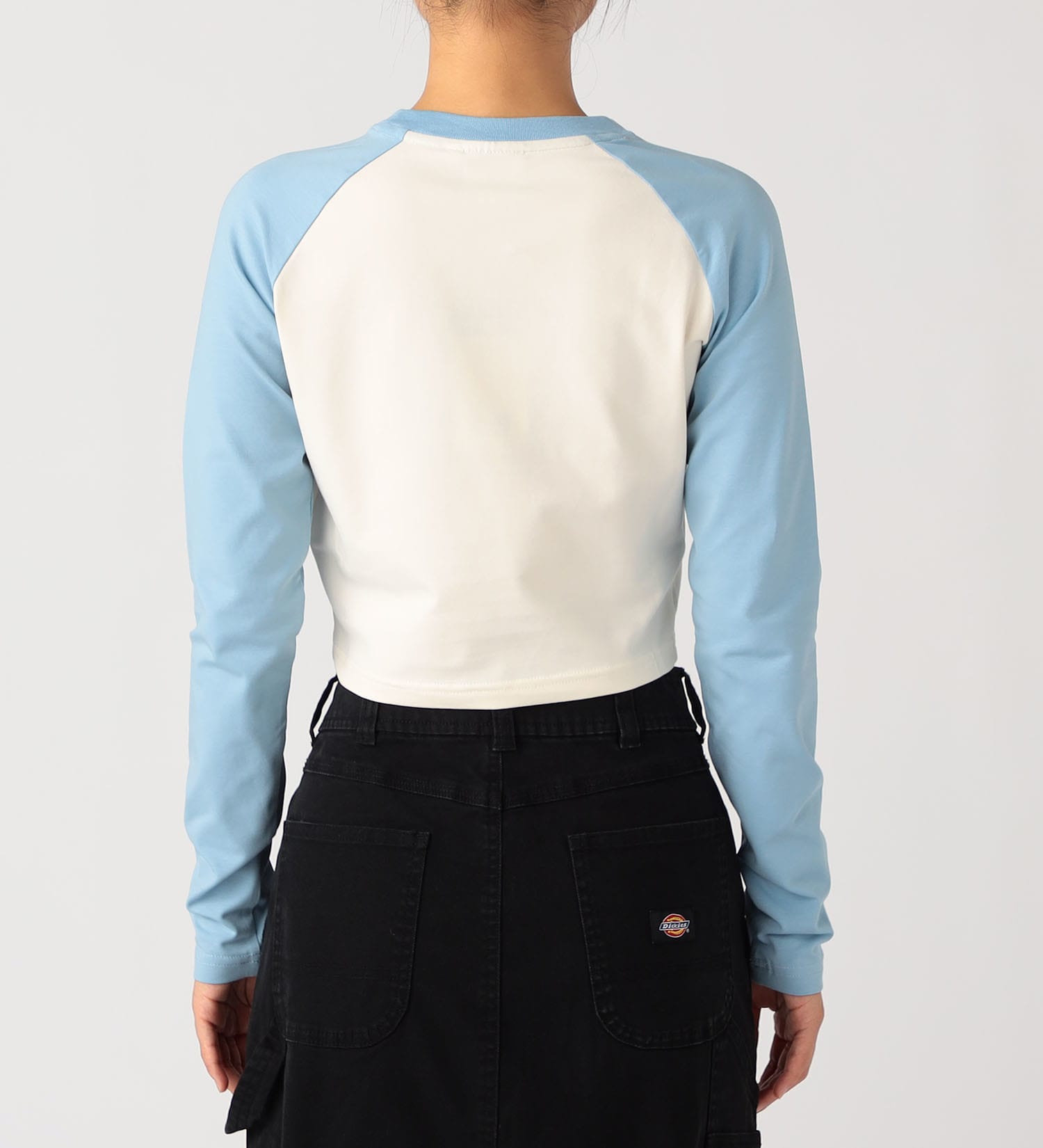 Dickies(ディッキーズ)の切り替えデザイン長袖Tシャツ|トップス/Tシャツ/カットソー/レディース|ライトブルー
