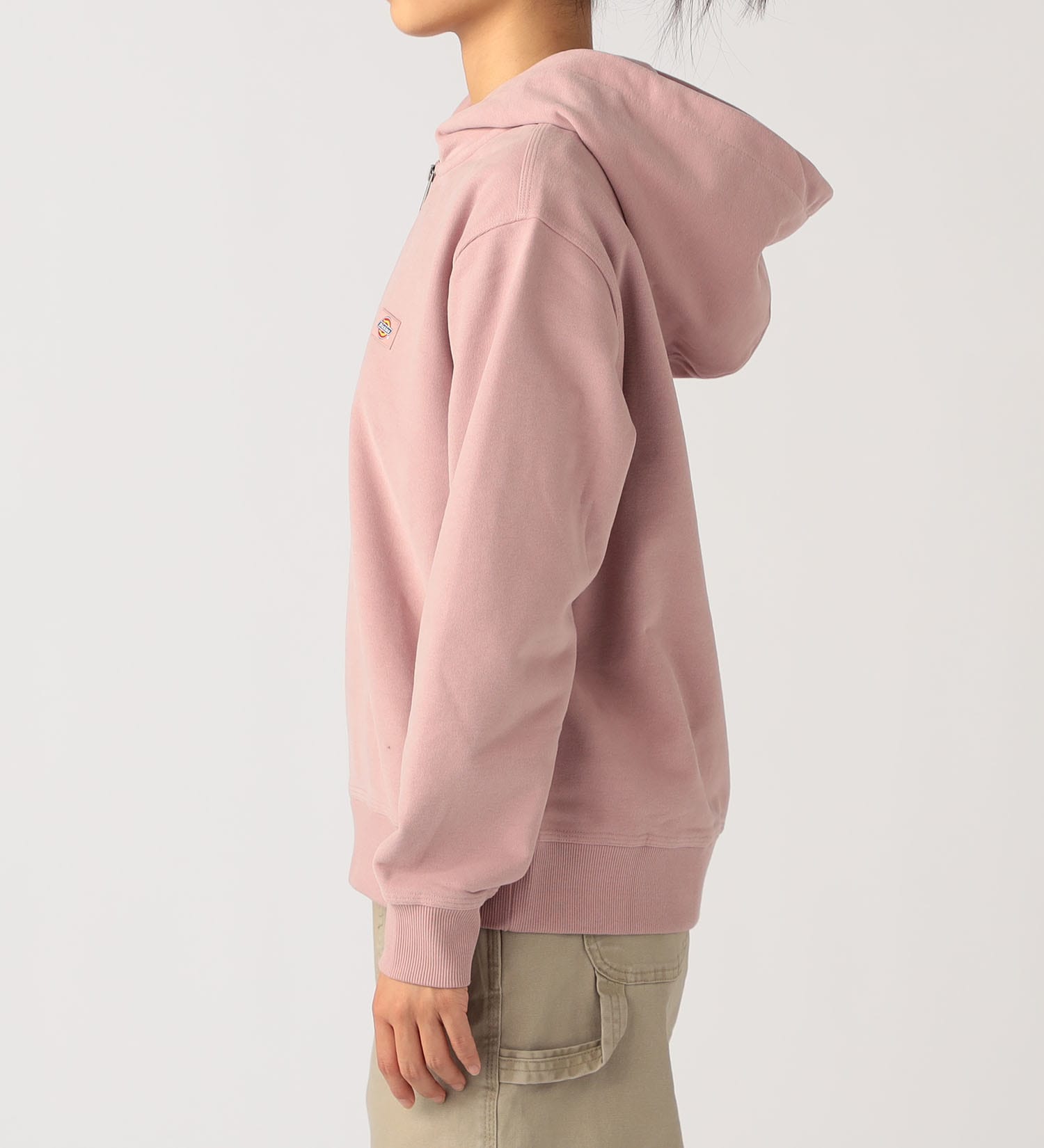 Dickies(ディッキーズ)のハーフジップフーディ―|トップス/パーカー/レディース|ピンク