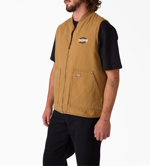 Dickies(ディッキーズ)の【Dickies x THRASHER】ReversibleVest|トップス/その他トップス/メンズ|ブラウン