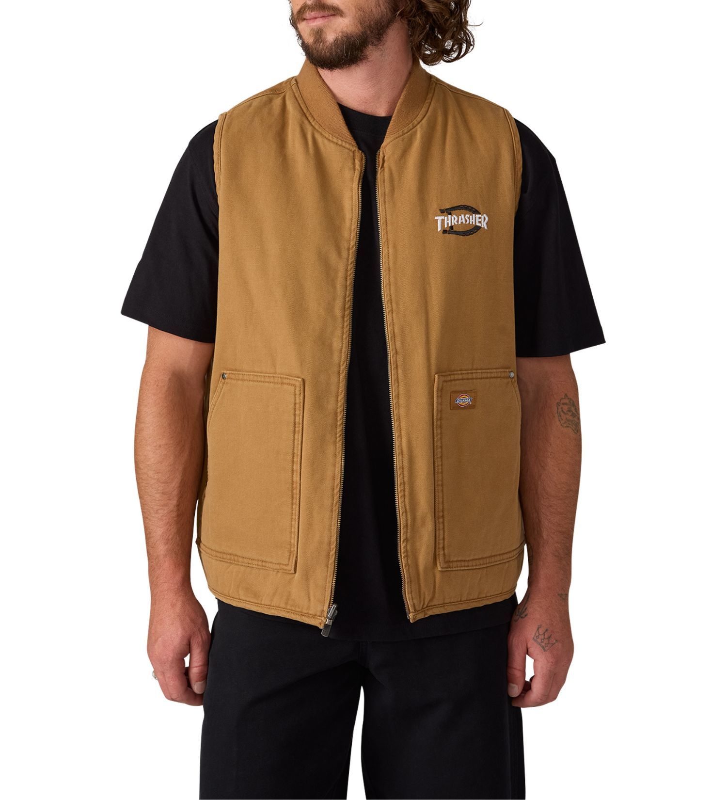 Dickies(ディッキーズ)の【Dickies x THRASHER】ReversibleVest|トップス/その他トップス/メンズ|ブラウン