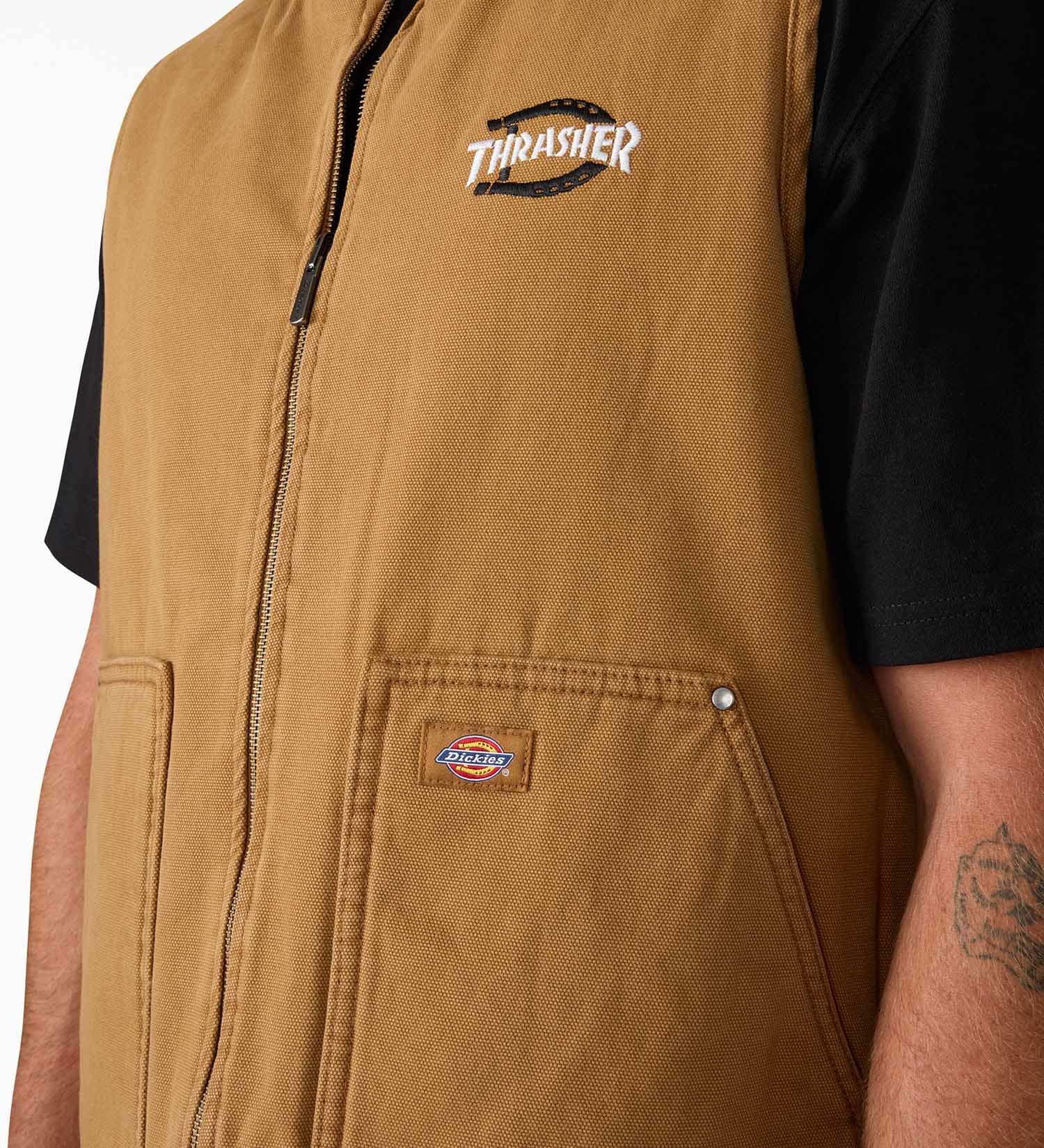Dickies(ディッキーズ)の【Dickies x THRASHER】ReversibleVest|トップス/その他トップス/メンズ|ブラウン