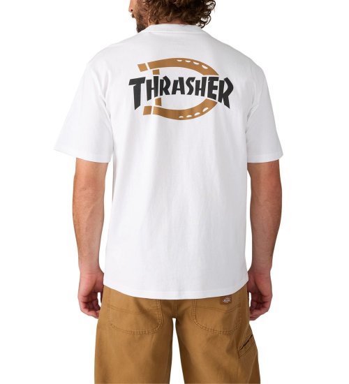 Dickies(ディッキーズ)の【Dickies x THRASHER】Cotton Tee|トップス/Tシャツ/カットソー/メンズ|ホワイト
