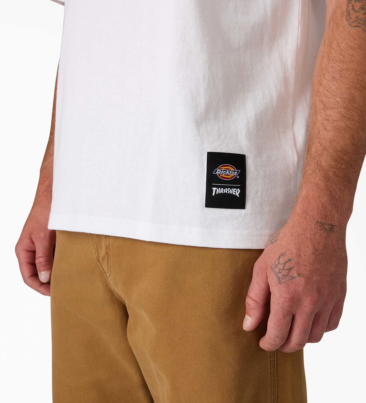 Dickies(ディッキーズ)の【Dickies x THRASHER】Cotton Tee|トップス/Tシャツ/カットソー/メンズ|ホワイト