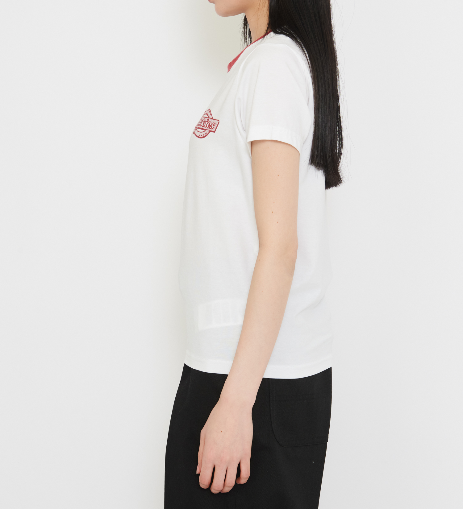Dickies(ディッキーズ)のプレーンビル リンガーTシャツ 半袖|トップス/Tシャツ/カットソー/レディース|ホワイト