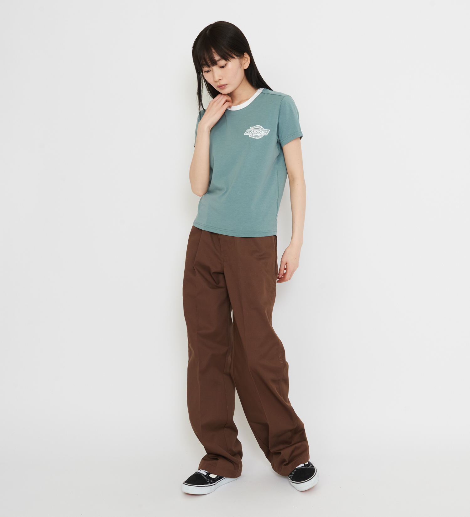 Dickies(ディッキーズ)のプレーンビル リンガーTシャツ 半袖|トップス/Tシャツ/カットソー/レディース|ブルー