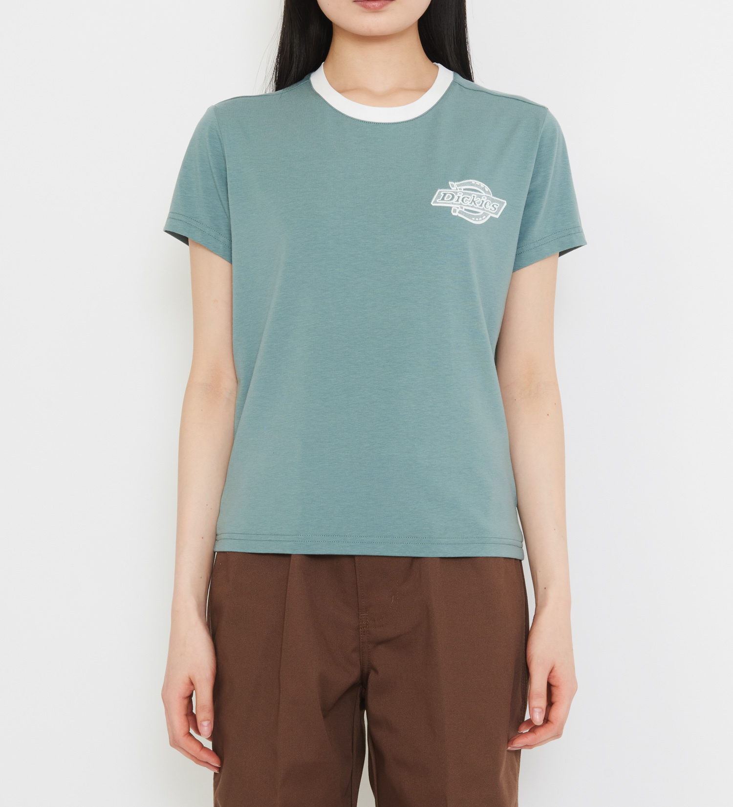 Dickies(ディッキーズ)のプレーンビル リンガーTシャツ 半袖|トップス/Tシャツ/カットソー/レディース|ブルー