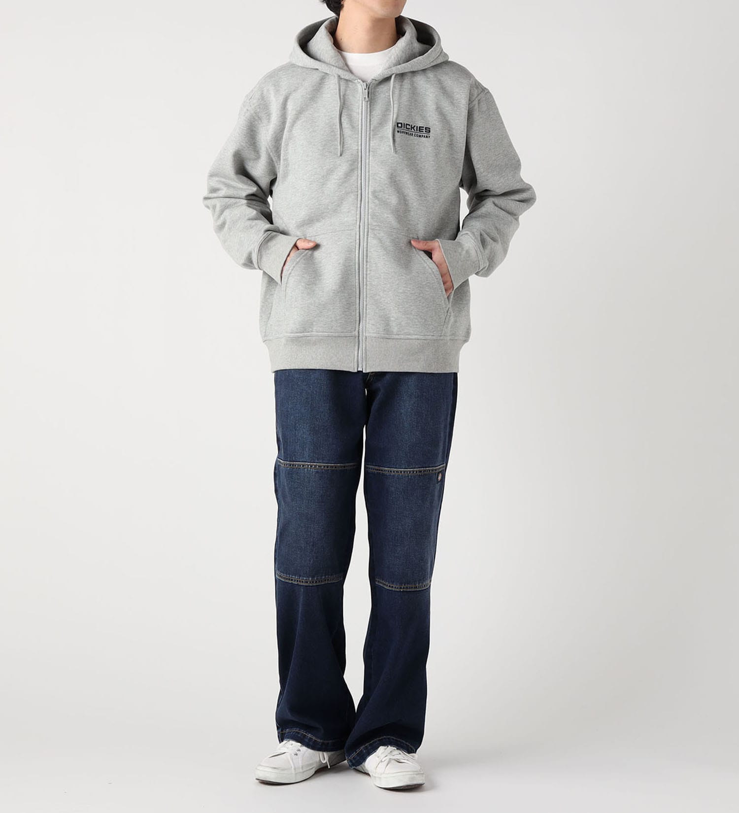 Dickies(ディッキーズ)のグラフィック ジップ フーディー|トップス/パーカー/メンズ|グレー