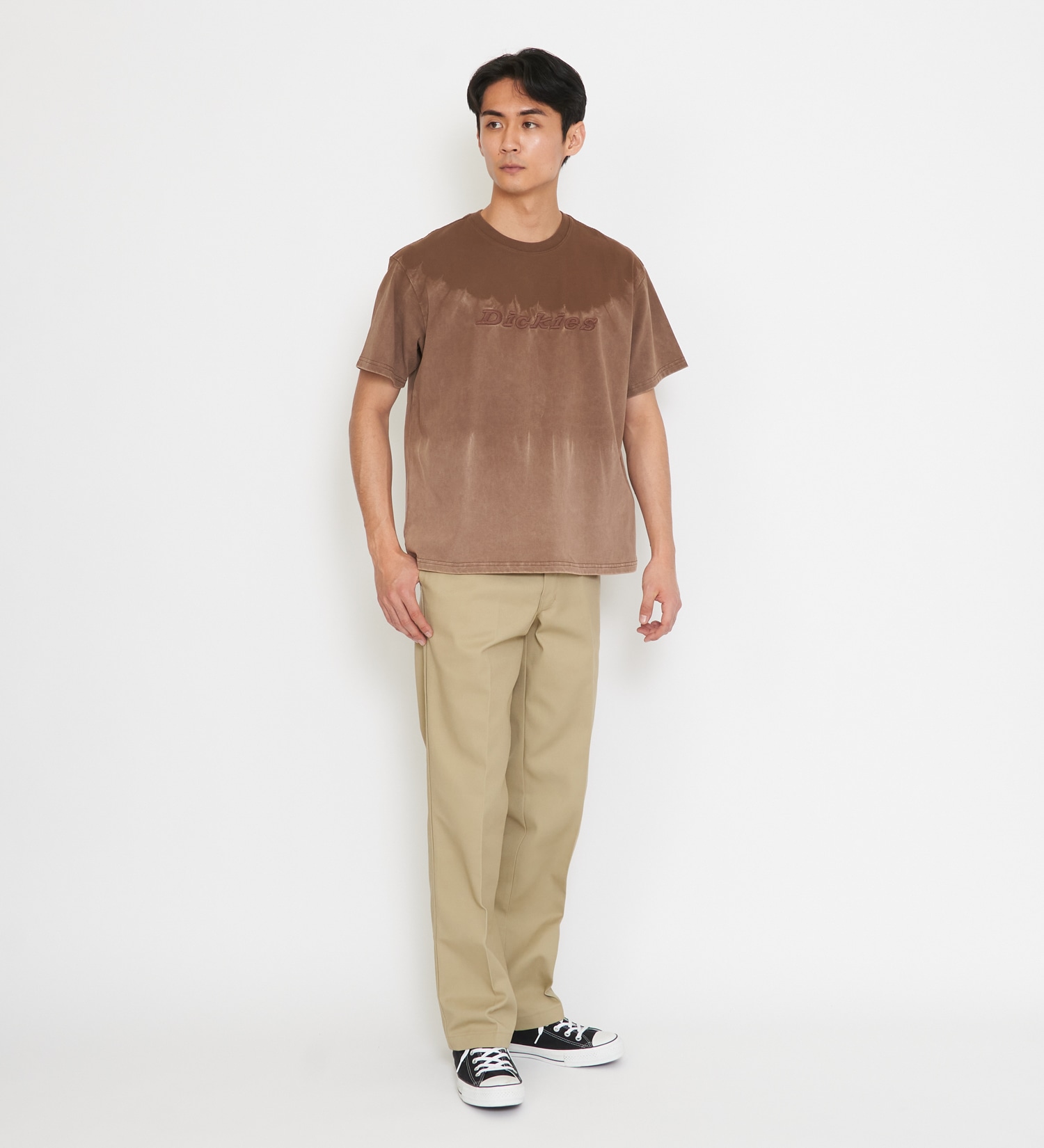 Dickies(ディッキーズ)のウォッシュドヘビージャージーTシャツ 半袖|トップス/Tシャツ/カットソー/メンズ|ブラウン