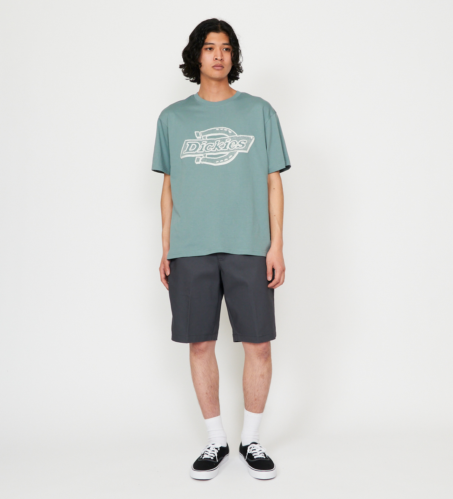 Dickies(ディッキーズ)のメッシュテクスチャ 3Dロゴプリント Tシャツ|トップス/Tシャツ/カットソー/メンズ|ブルー