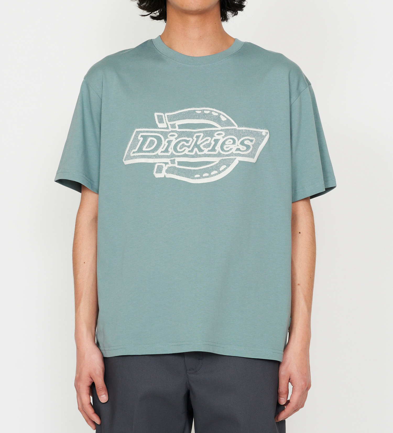Dickies(ディッキーズ)のメッシュテクスチャ 3Dロゴプリント Tシャツ|トップス/Tシャツ/カットソー/メンズ|ブルー