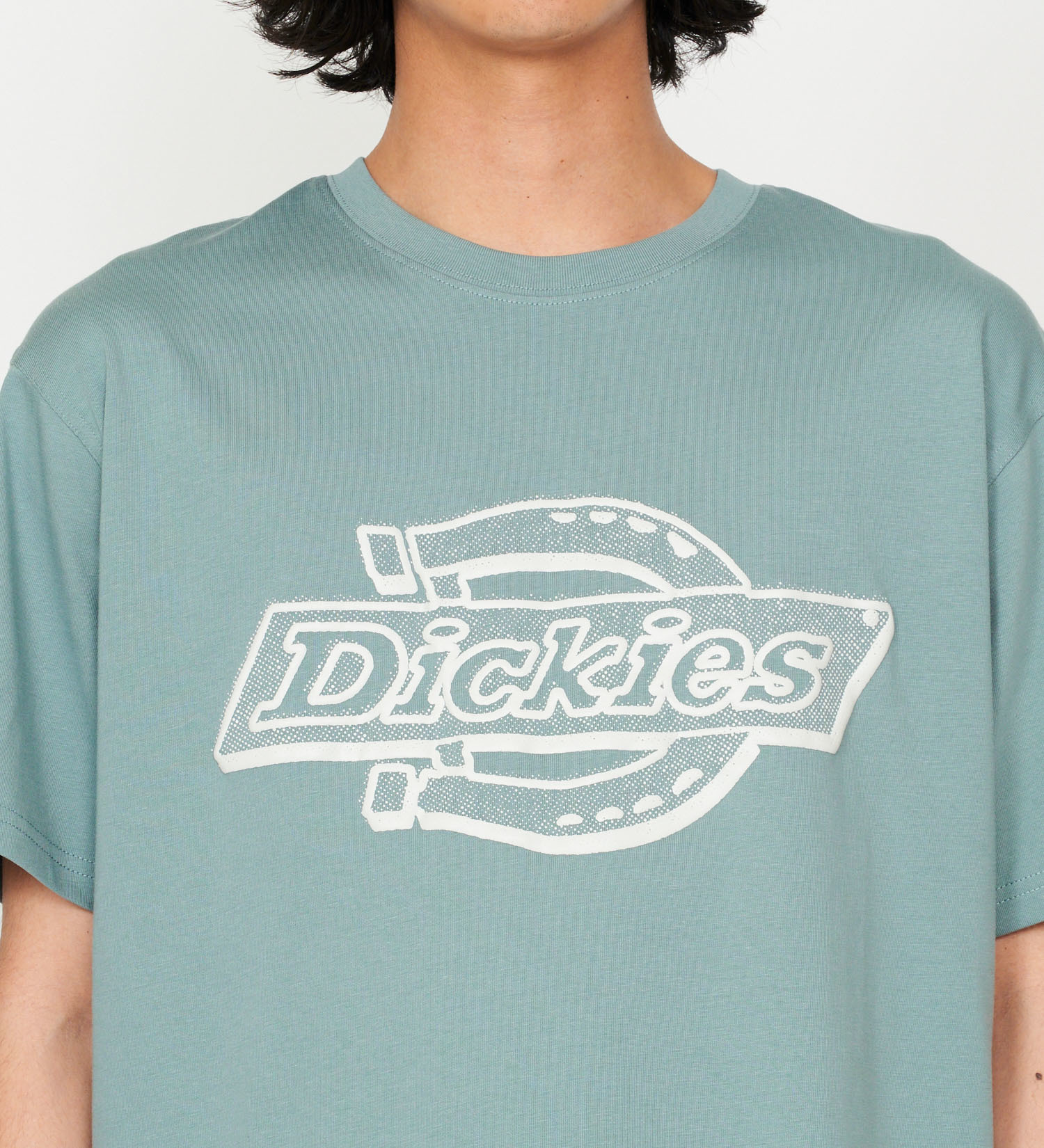 Dickies(ディッキーズ)のメッシュテクスチャ 3Dロゴプリント Tシャツ|トップス/Tシャツ/カットソー/メンズ|ブルー