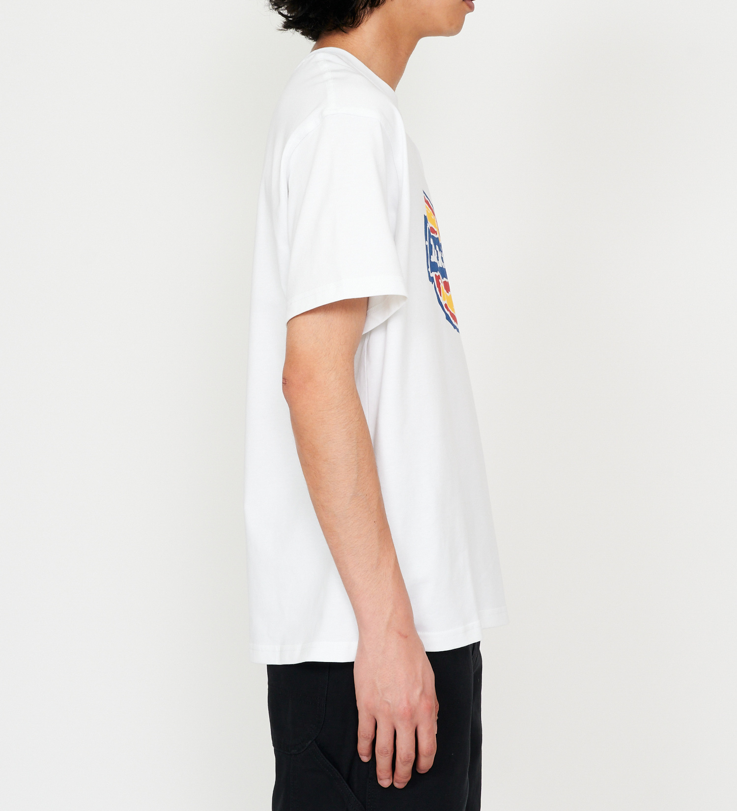 Dickies(ディッキーズ)のラフエッジ ホースシューロゴ プリントTシャツ|トップス/Tシャツ/カットソー/メンズ|ホワイト