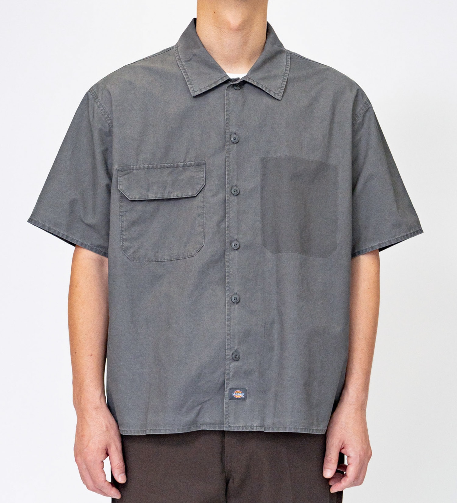 Dickies(ディッキーズ)のポプリンシャツ 半袖|トップス/シャツ/ブラウス/メンズ|グレー