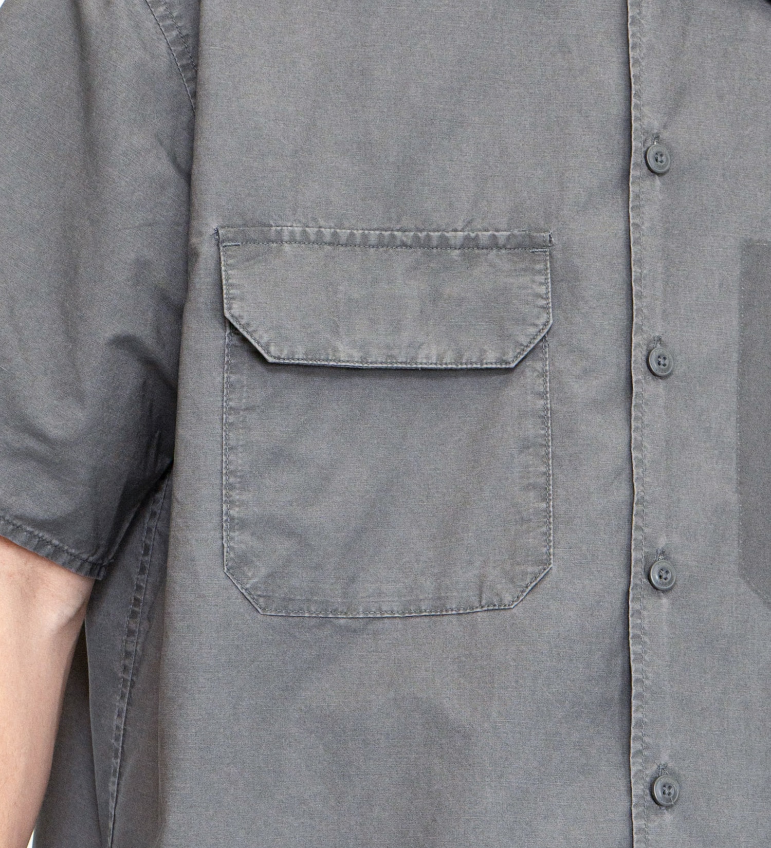 Dickies(ディッキーズ)のポプリンシャツ 半袖|トップス/シャツ/ブラウス/メンズ|グレー
