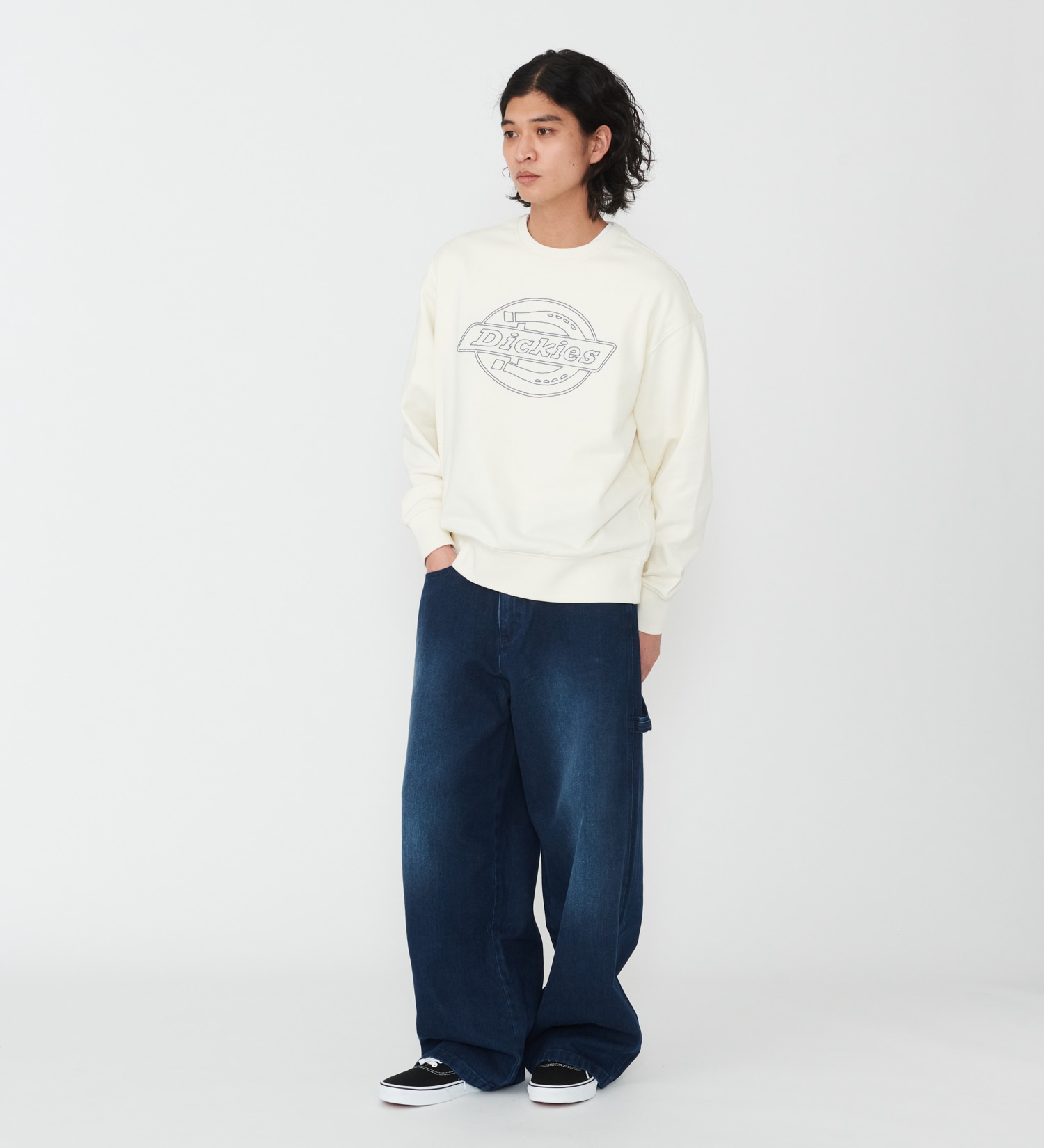 Dickies(ディッキーズ)のフレンチ テリー シーズナル クルーネック|トップス/スウェット/メンズ|ホワイト