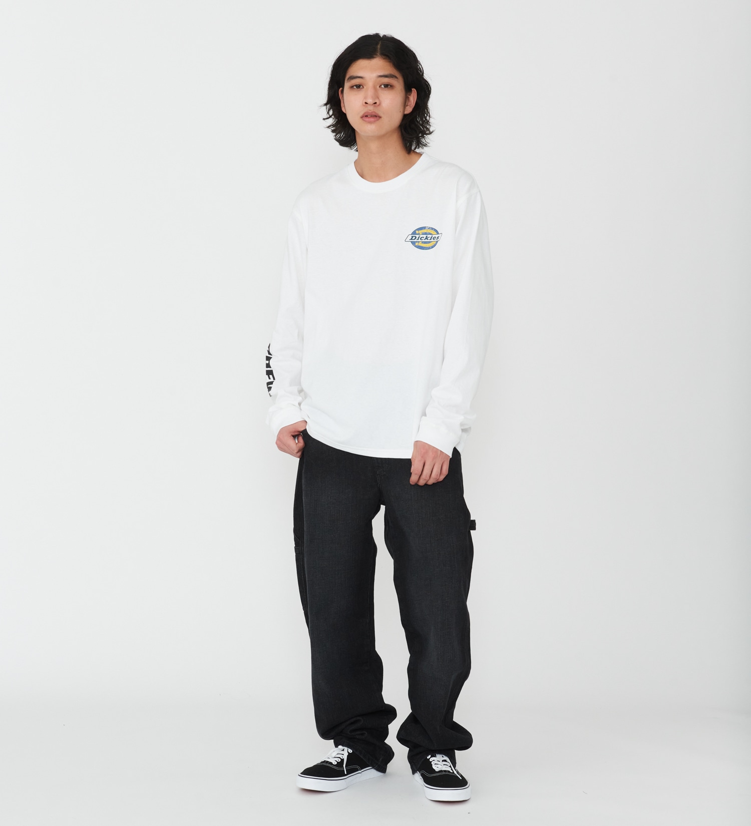 Dickies(ディッキーズ)のナッシュポートロングスリーブTシャツ 長袖|トップス/Tシャツ/カットソー/メンズ|ホワイト