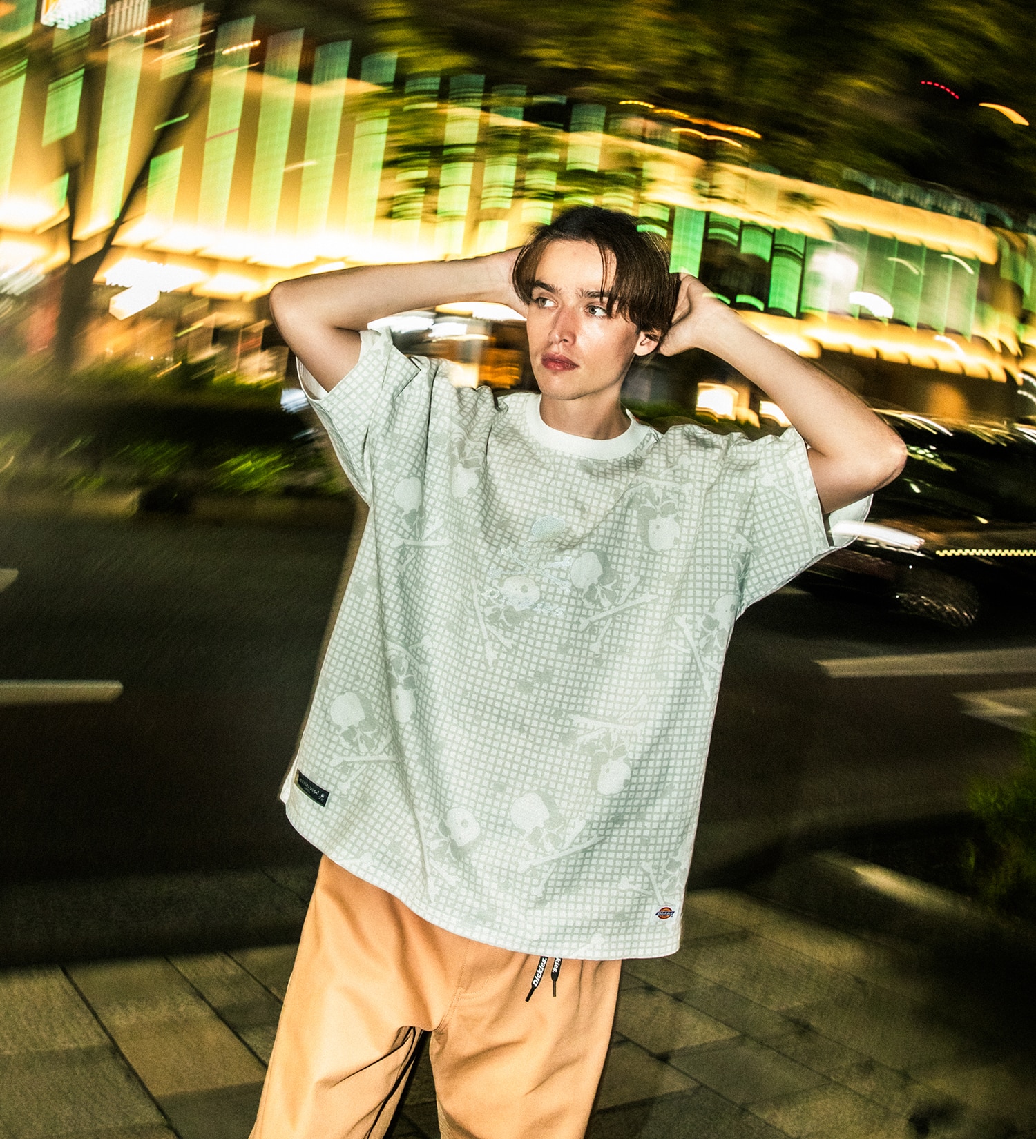 Dickies(ディッキーズ)の【Dickies(R) x mastermind JAPAN】HARFSLEEVE TEE|トップス/Tシャツ/カットソー/メンズ|ホワイト