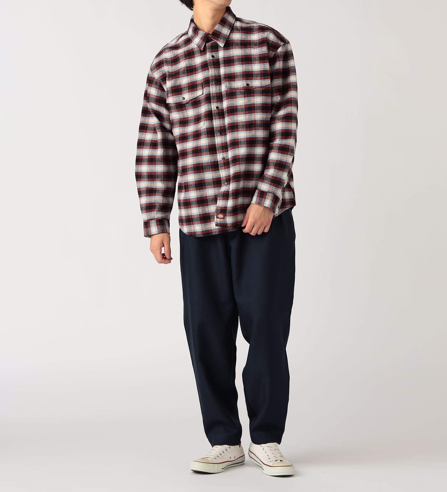 Dickies(ディッキーズ)の【Dickies x GORO NAKATSUGAWA】2プリーツパンツ レングス31|パンツ/パンツ/メンズ|ネイビー