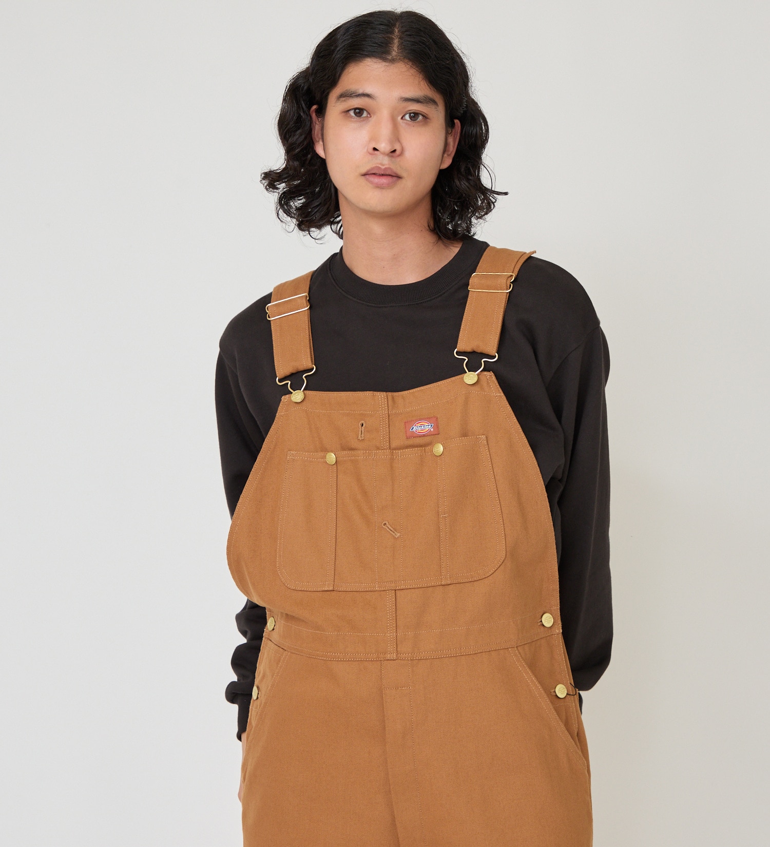 Dickies(ディッキーズ)のビブオーバーオール|オールインワン/サロペット/オーバーオール/メンズ|キャメル