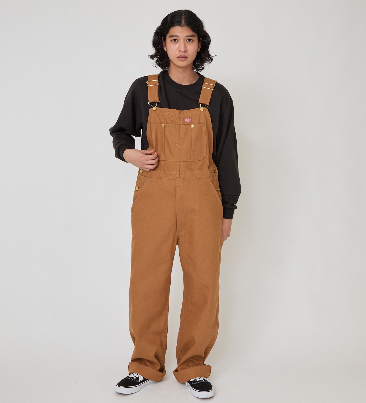 Dickies(ディッキーズ)のビブオーバーオール|オールインワン/サロペット/オーバーオール/メンズ|キャメル