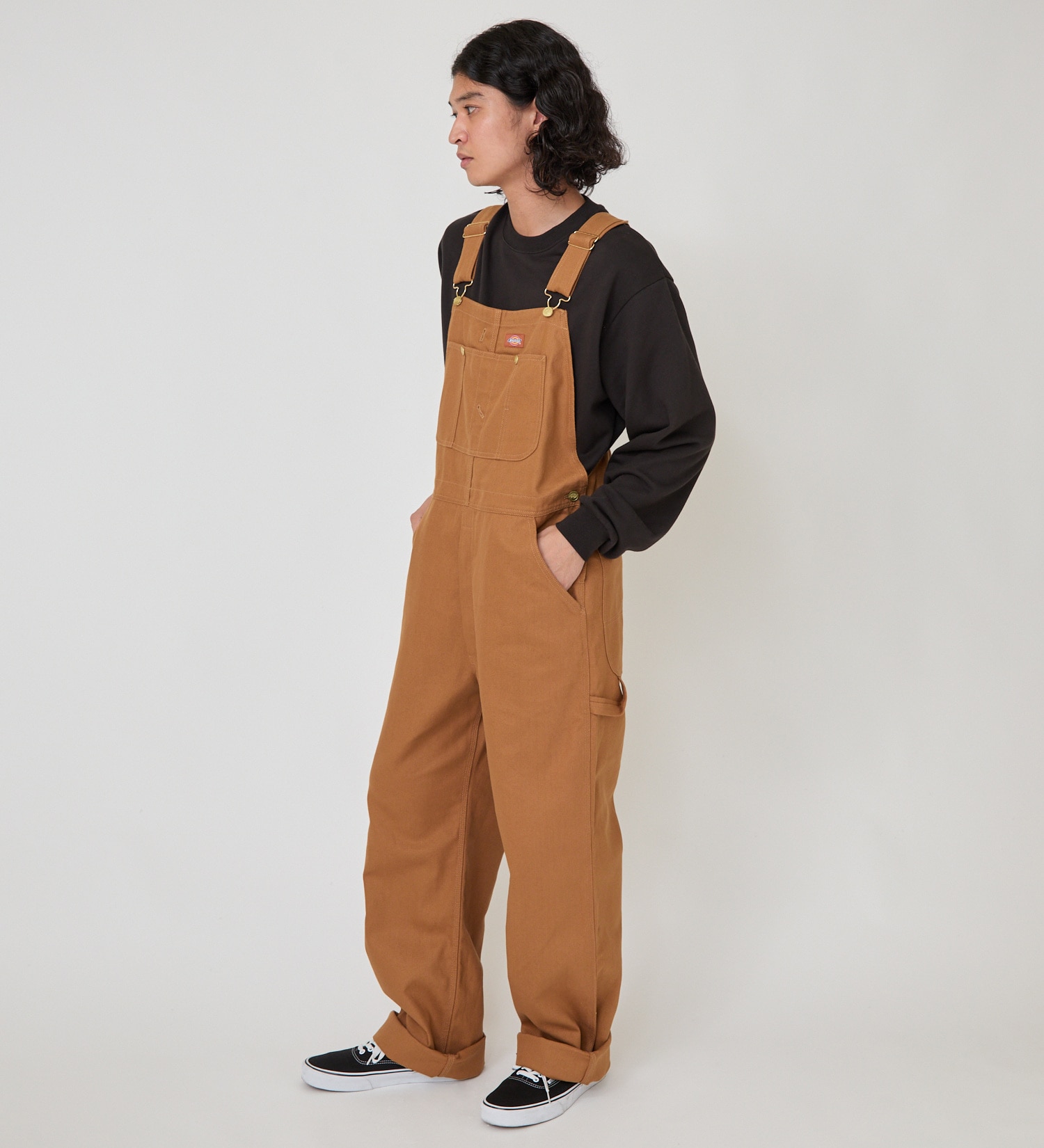 Dickies(ディッキーズ)のビブオーバーオール|オールインワン/サロペット/オーバーオール/メンズ|キャメル