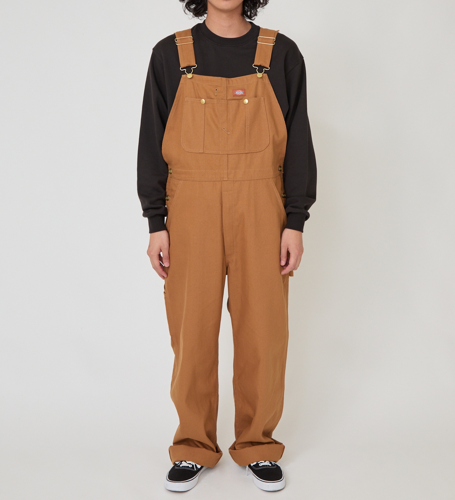 Dickies(ディッキーズ)のビブオーバーオール|オールインワン/サロペット/オーバーオール/メンズ|キャメル