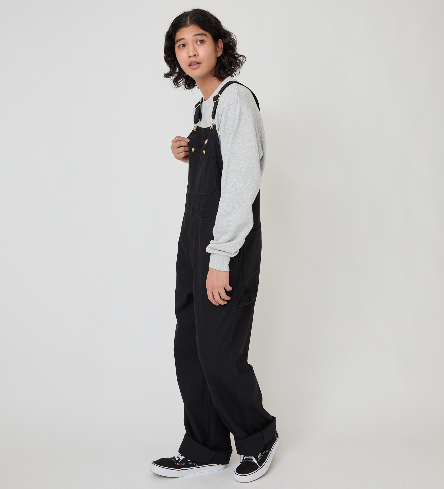 Dickies(ディッキーズ)のビブオーバーオール|オールインワン/サロペット/オーバーオール/メンズ|ブラック