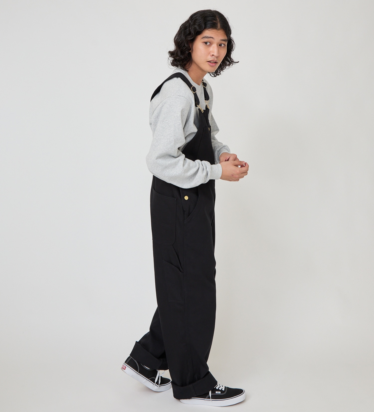Dickies(ディッキーズ)のビブオーバーオール|オールインワン/サロペット/オーバーオール/メンズ|ブラック