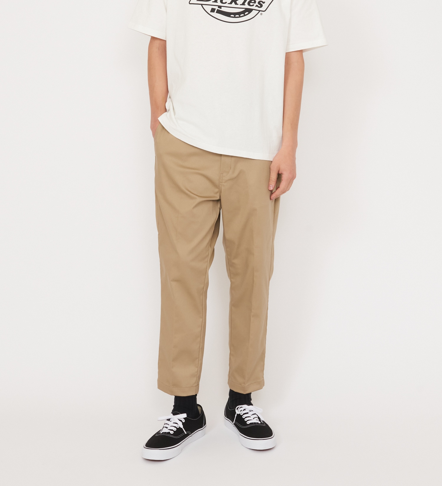 Dickies(ディッキーズ)のTCストレッチ ウエストイージー クロップドパンツ(8分丈)|パンツ/パンツ/メンズ|ベージュ