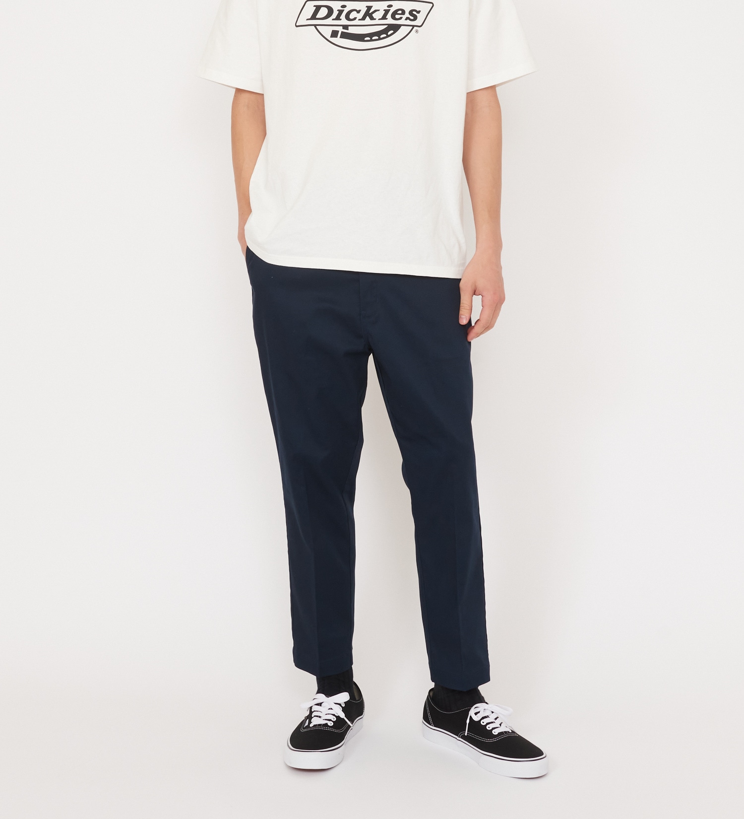 Dickies(ディッキーズ)のTCストレッチ ウエストイージー クロップドパンツ(8分丈)|パンツ/パンツ/メンズ|ネイビー