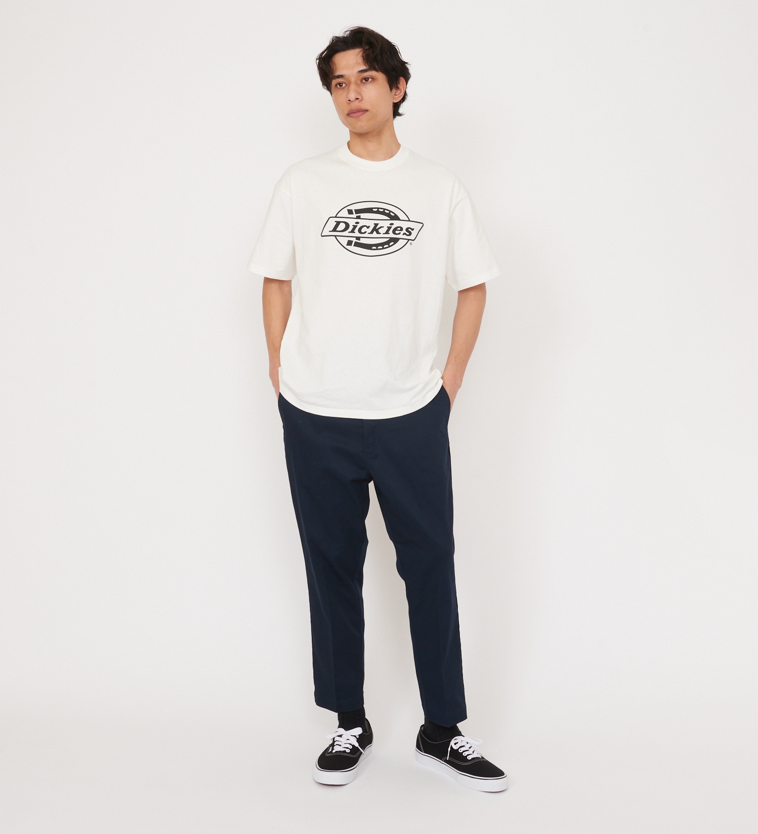 Dickies(ディッキーズ)のTCストレッチ ウエストイージー クロップドパンツ(8分丈)|パンツ/パンツ/メンズ|ネイビー