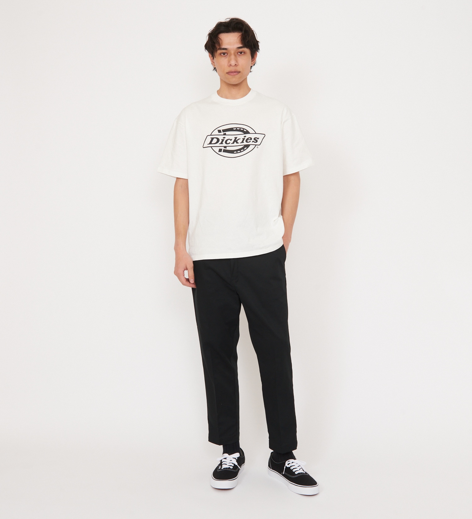 Dickies(ディッキーズ)のTCストレッチ ウエストイージー クロップドパンツ(8分丈)|パンツ/パンツ/メンズ|ブラック