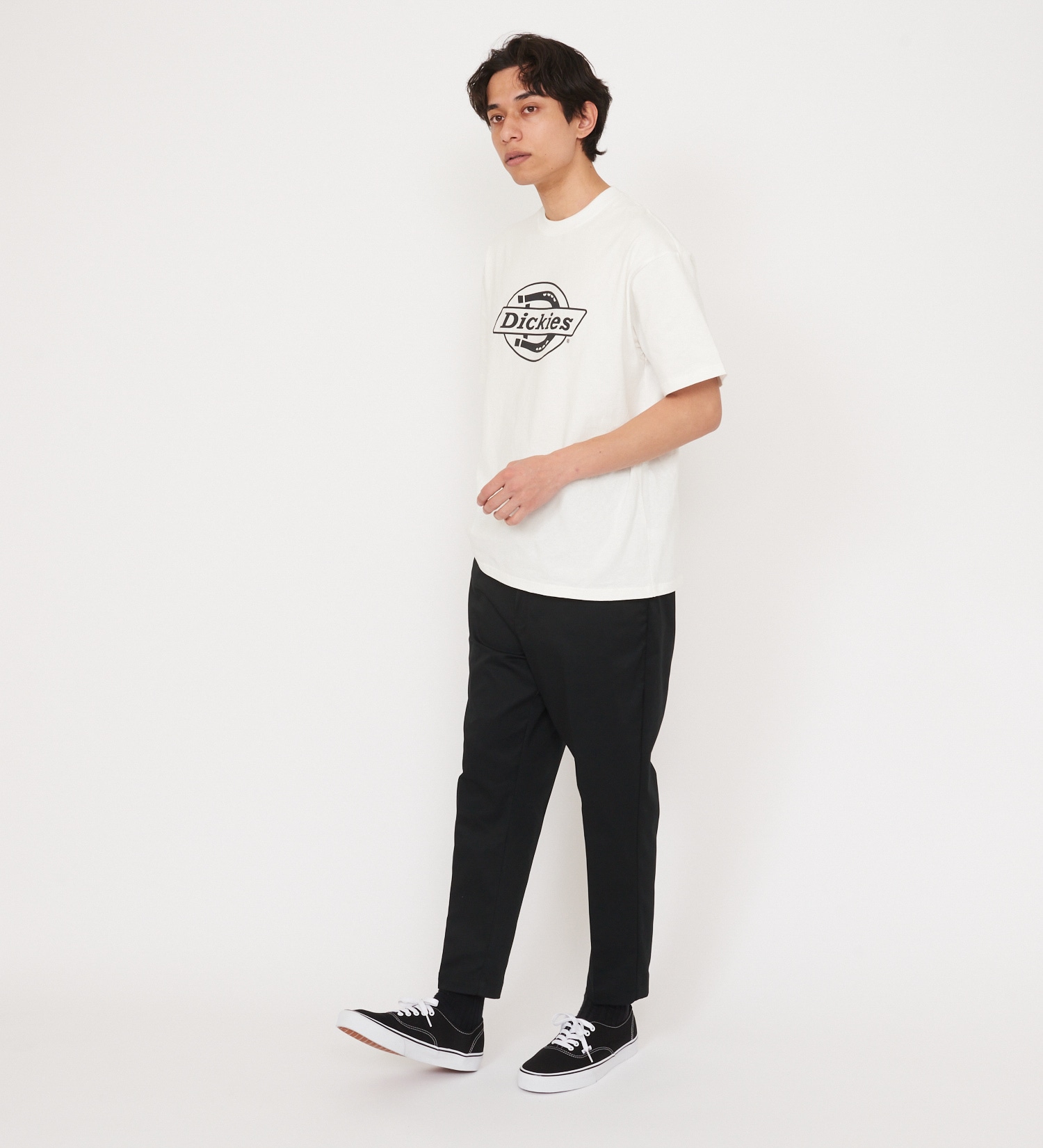 Dickies(ディッキーズ)のTCストレッチ ウエストイージー クロップドパンツ(8分丈)|パンツ/パンツ/メンズ|ブラック