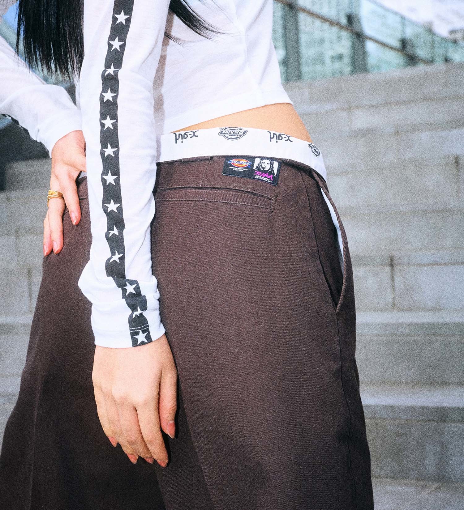 Dickies(ディッキーズ)の【Dickies x X-girl】WASHED WORK PANTS|パンツ/パンツ/レディース|ダークブラウン