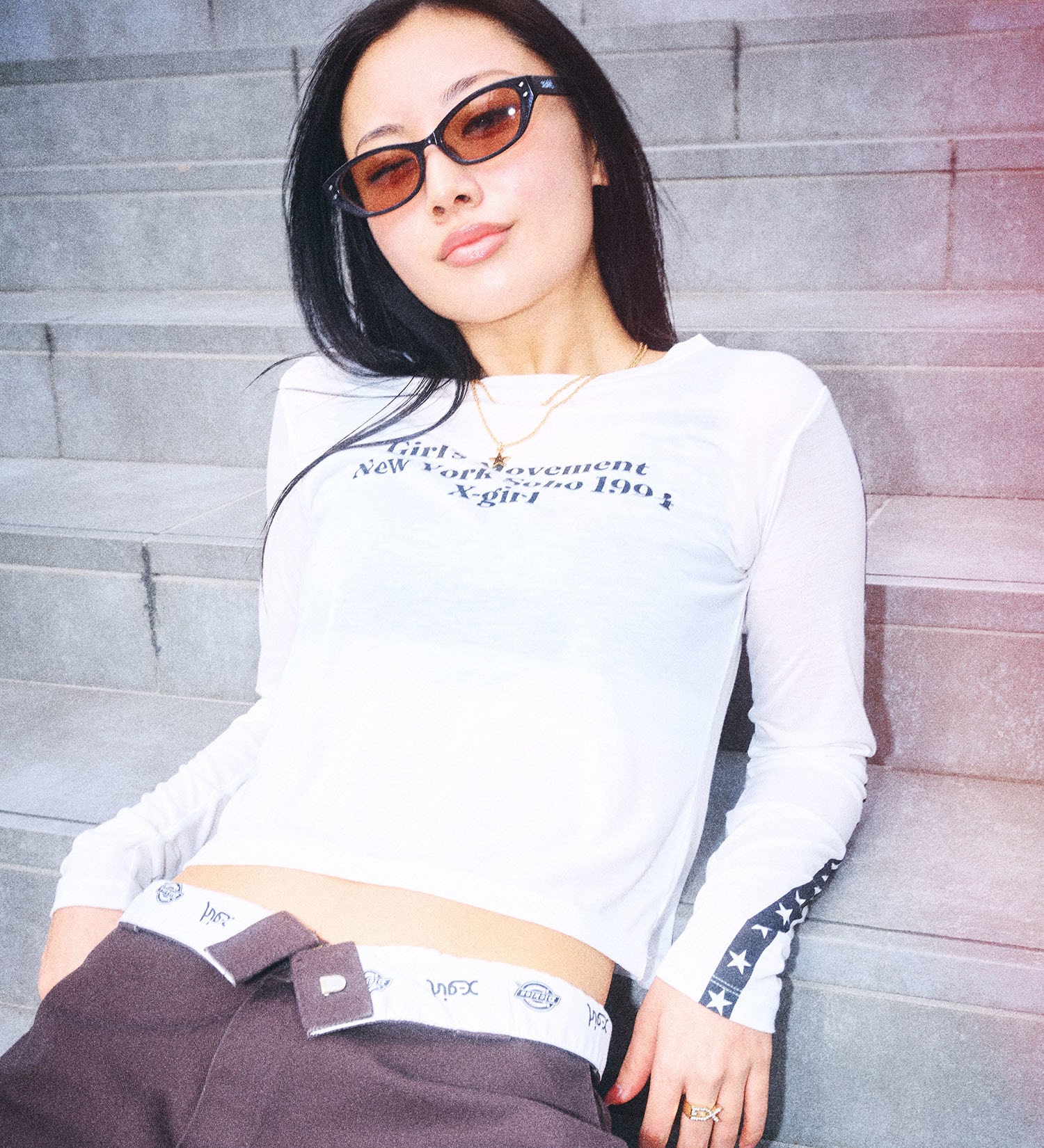 Dickies(ディッキーズ)の【Dickies x X-girl】WASHED WORK PANTS|パンツ/パンツ/レディース|ダークブラウン