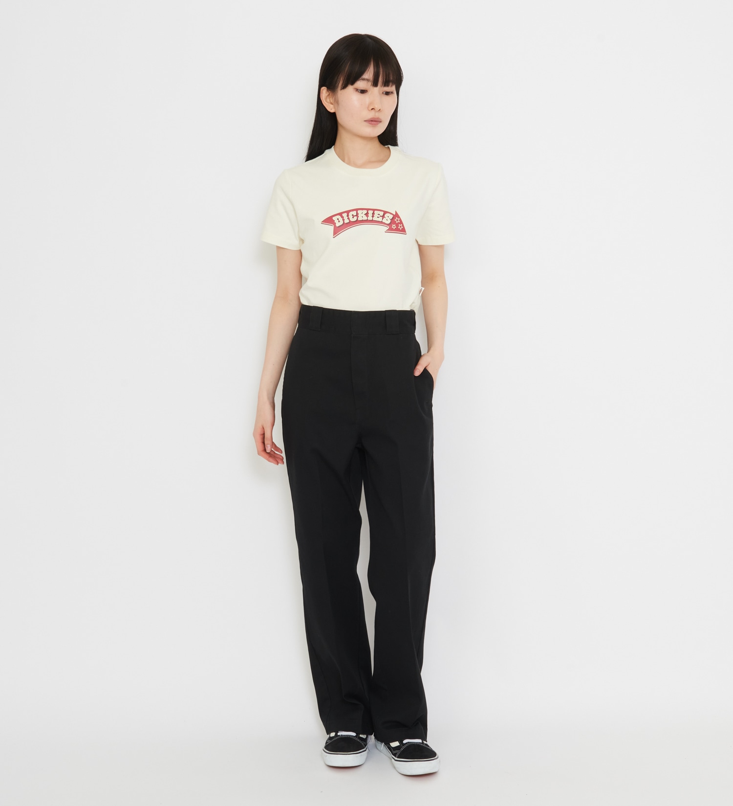 Dickies(ディッキーズ)の【Dickies x X-girl】WASHED WORK PANTS|パンツ/パンツ/レディース|ブラック