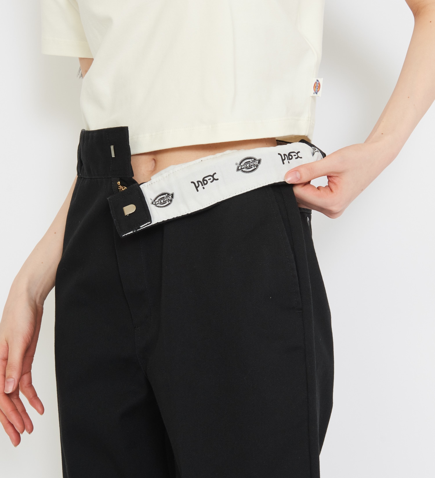 Dickies(ディッキーズ)の【Dickies x X-girl】WASHED WORK PANTS|パンツ/パンツ/レディース|ブラック