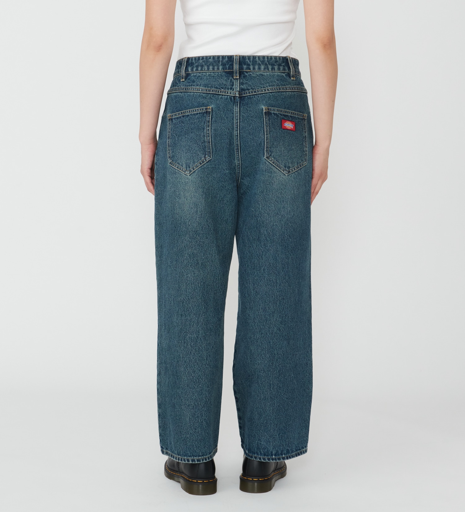 Dickies(ディッキーズ)のウエストクロス デニムパンツ|パンツ/デニムパンツ/レディース|濃色ブルー