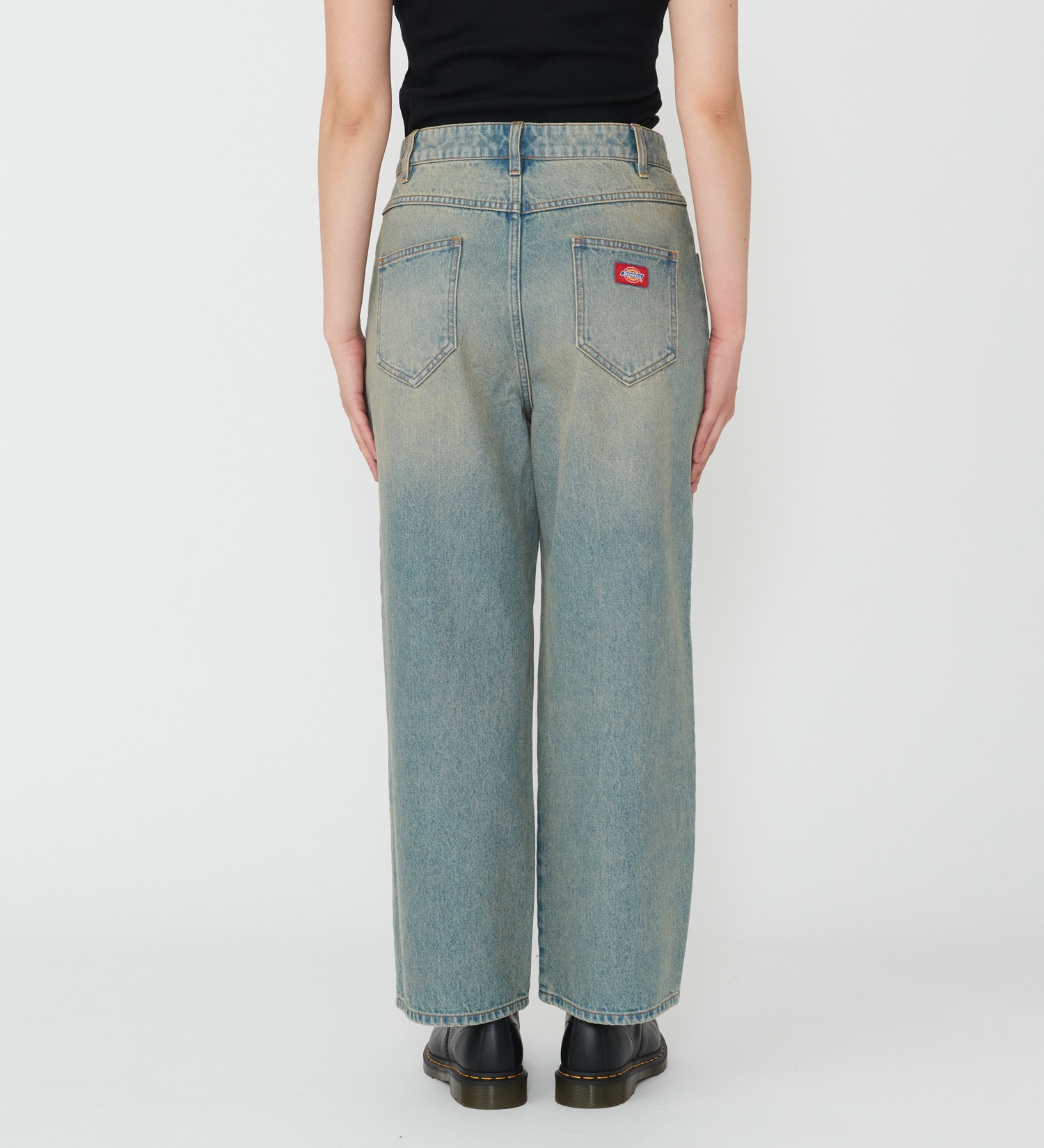 Dickies(ディッキーズ)のウエストクロス デニムパンツ|パンツ/デニムパンツ/レディース|淡色ブルー