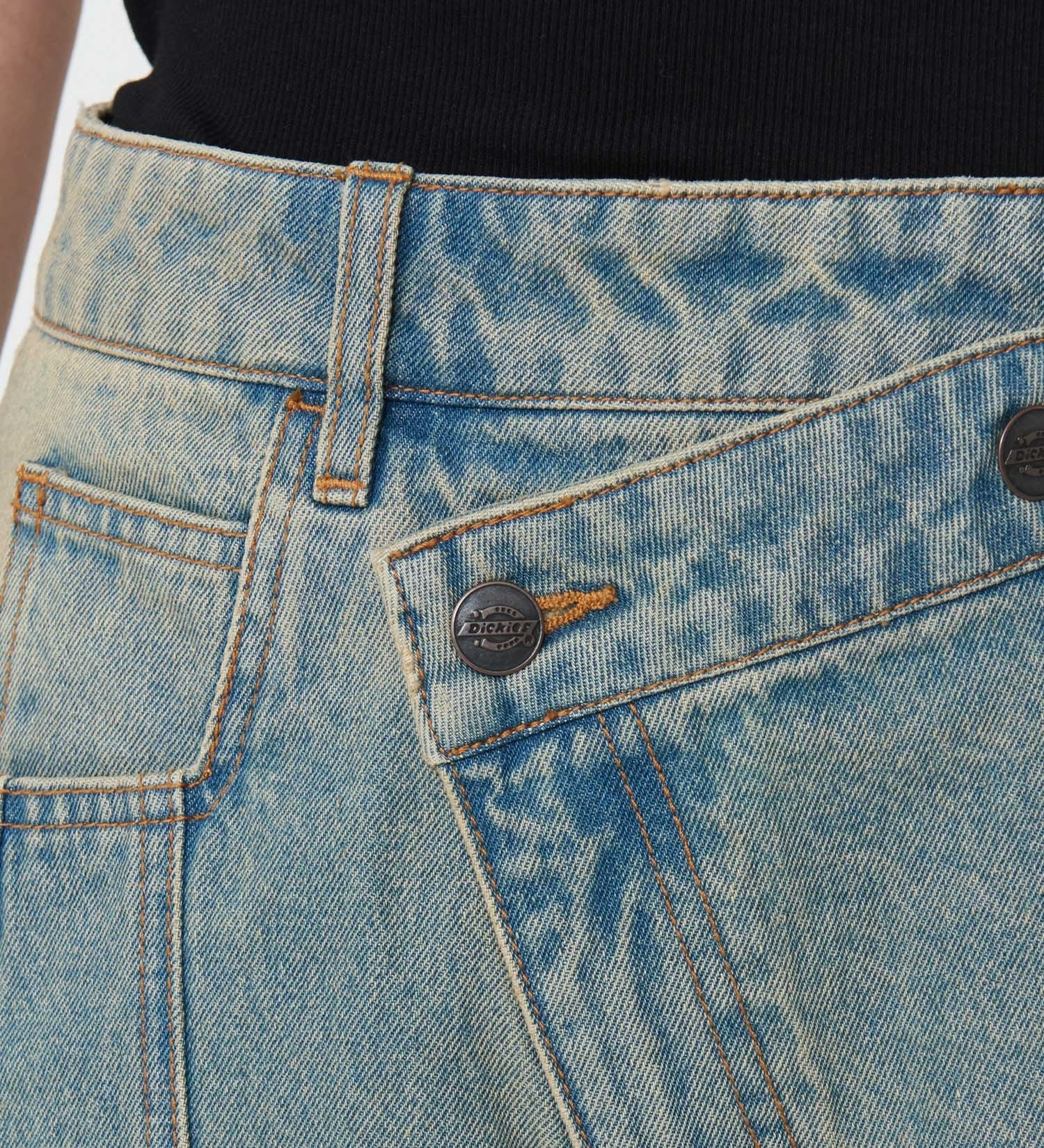 Dickies(ディッキーズ)のウエストクロス デニムパンツ|パンツ/デニムパンツ/レディース|淡色ブルー