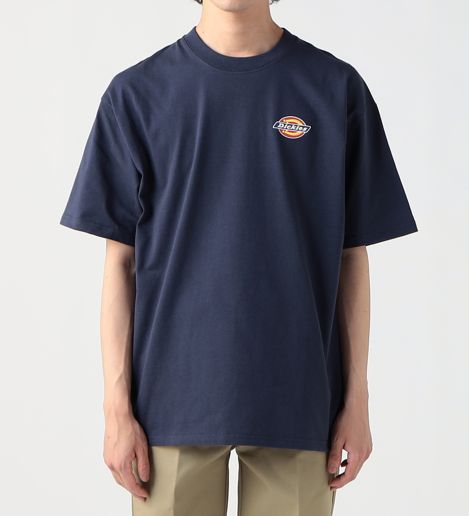 Dickies(ディッキーズ)のベーシック ロゴプリントTシャツ 半袖|トップス/Tシャツ/カットソー/メンズ|ネイビー